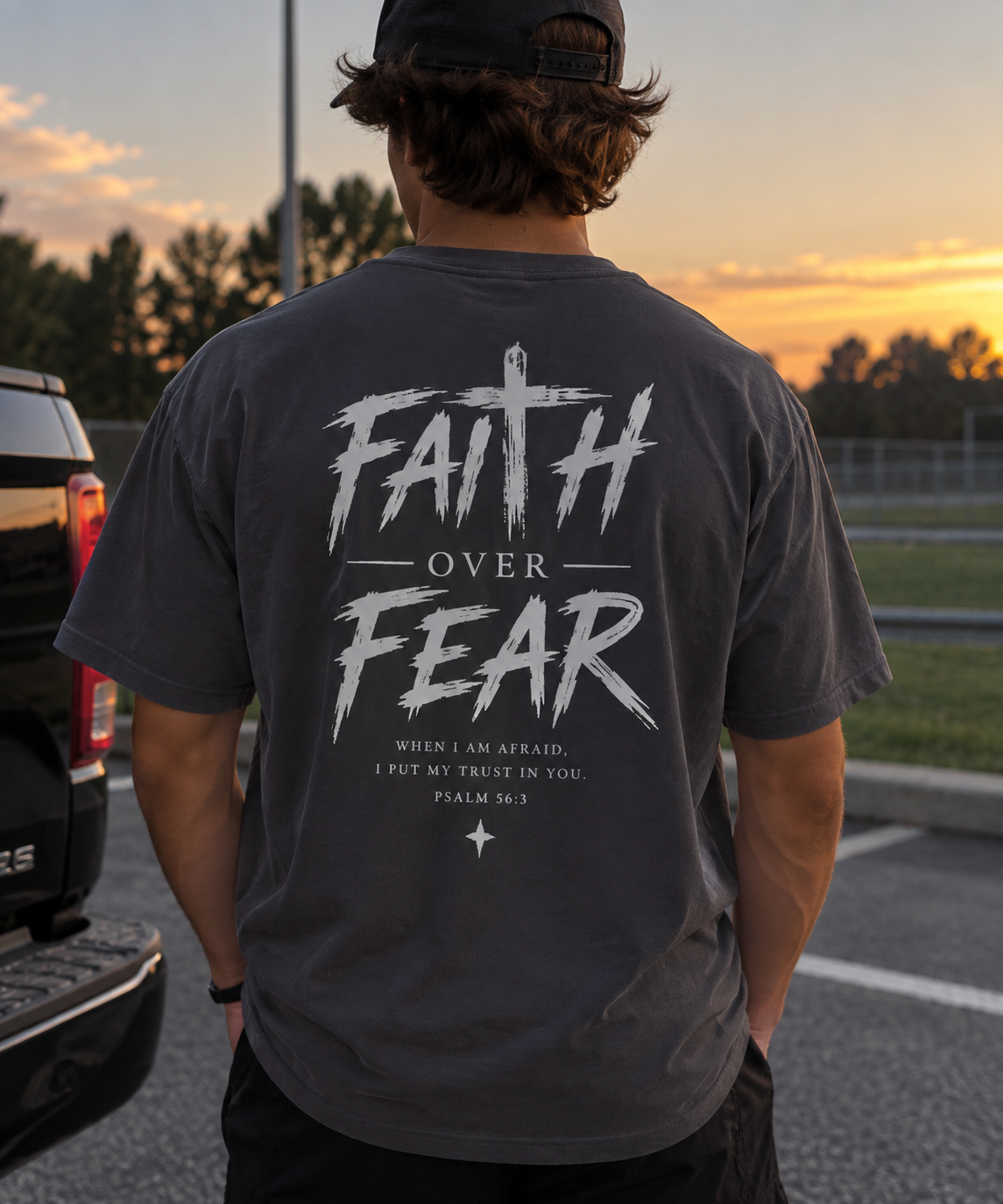 Faith Over Fear Essential - Dark Gray