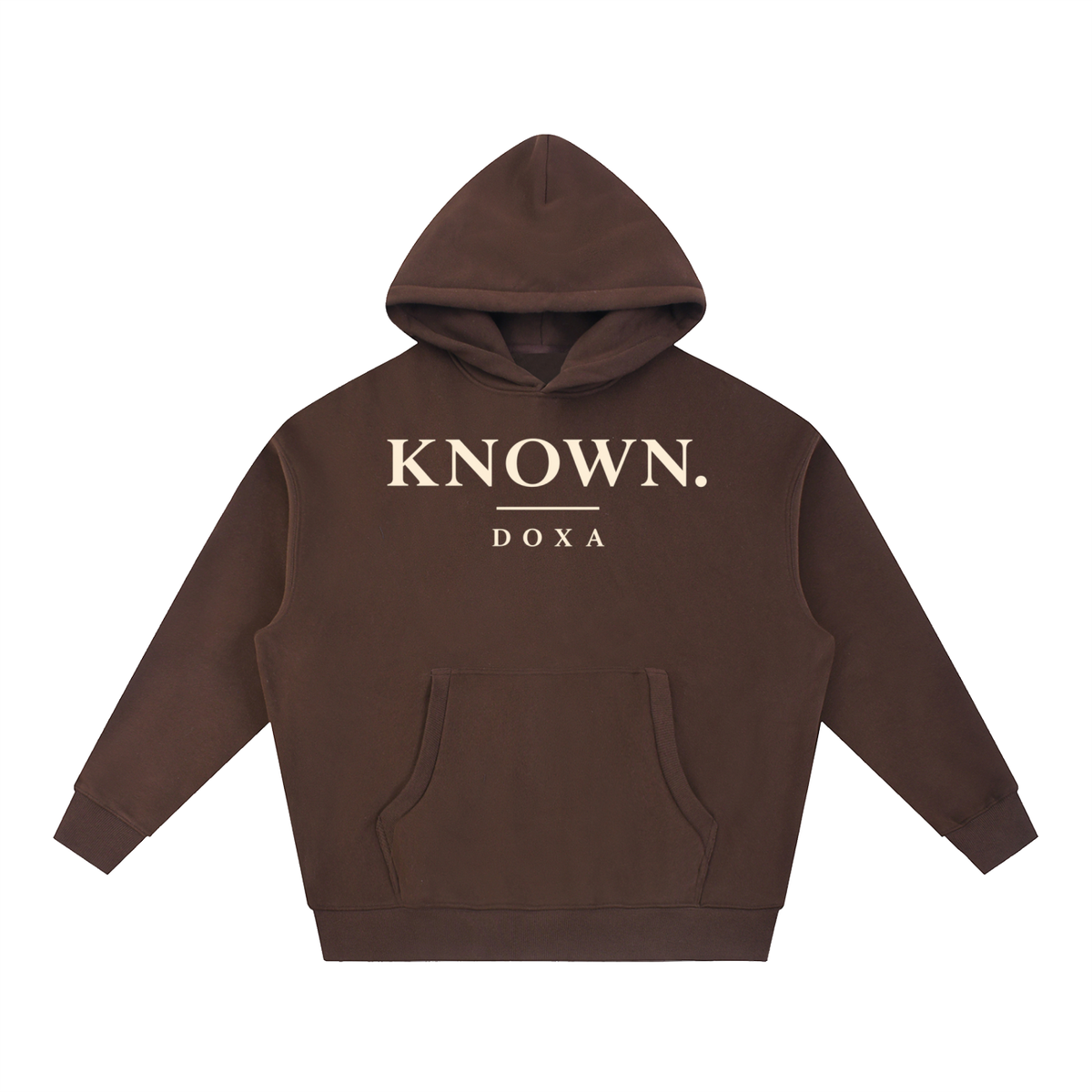 Known Essential Oversized Boxy Fit Fleece Hoodie