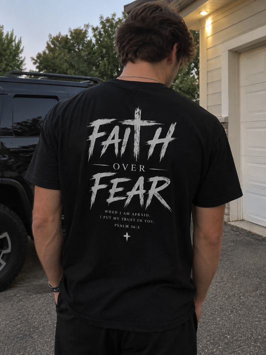 Faith Over Fear Essential Cotton T-Shirt